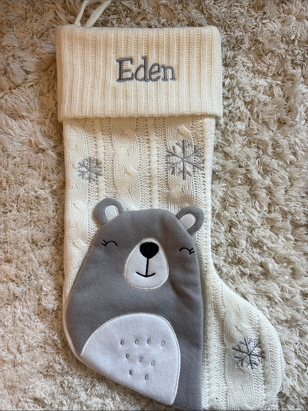 Personalized “Eden” Christmas Stocking